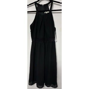 Ya Lining Black Sleeveless Dress Lightweight Knee Length Women Size S